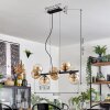 Koyoto lampa wisząca, kula świetlna, lampa wisząca bursztynowy, przezroczysty, 8-punktowe