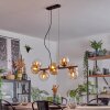 Koyoto lampa wisząca, kula świetlna, lampa wisząca bursztynowy, przezroczysty, 8-punktowe