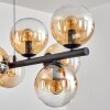 Gastor lampa wisząca, kula świetlna, lampa wisząca bursztynowy, przezroczysty, 10-punktowe