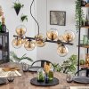 Gastor lampa wisząca, kula świetlna, lampa wisząca bursztynowy, przezroczysty, 10-punktowe