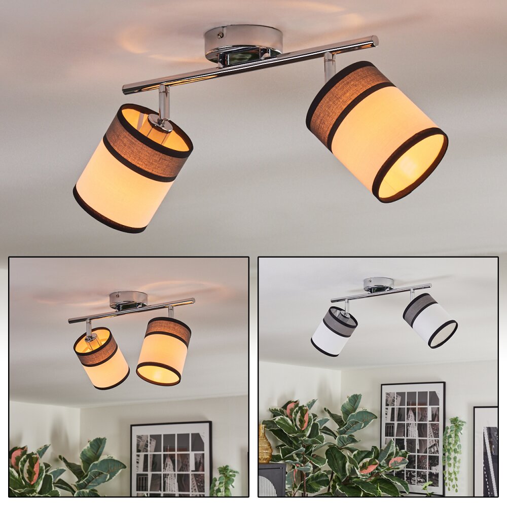 Lundegaard Lampa sufitowa, Spot sufitowy Chrom, 2-punktowe main product photo