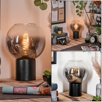 Koyoto kula świetlna, lampka biurkowa, lampa stołowa przezroczysty, przydymiony, 1-punktowy