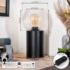 Koyoto kula świetlna, lampka biurkowa, lampa stołowa przezroczysty, 1-punktowy