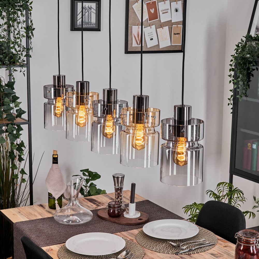 Hasvik Lampa wisząca, Lampa wisząca Czarny, 5-punktowe main product photo