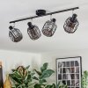 Ennor Lampa sufitowa, Spot sufitowy Czarny, 4-punktowe