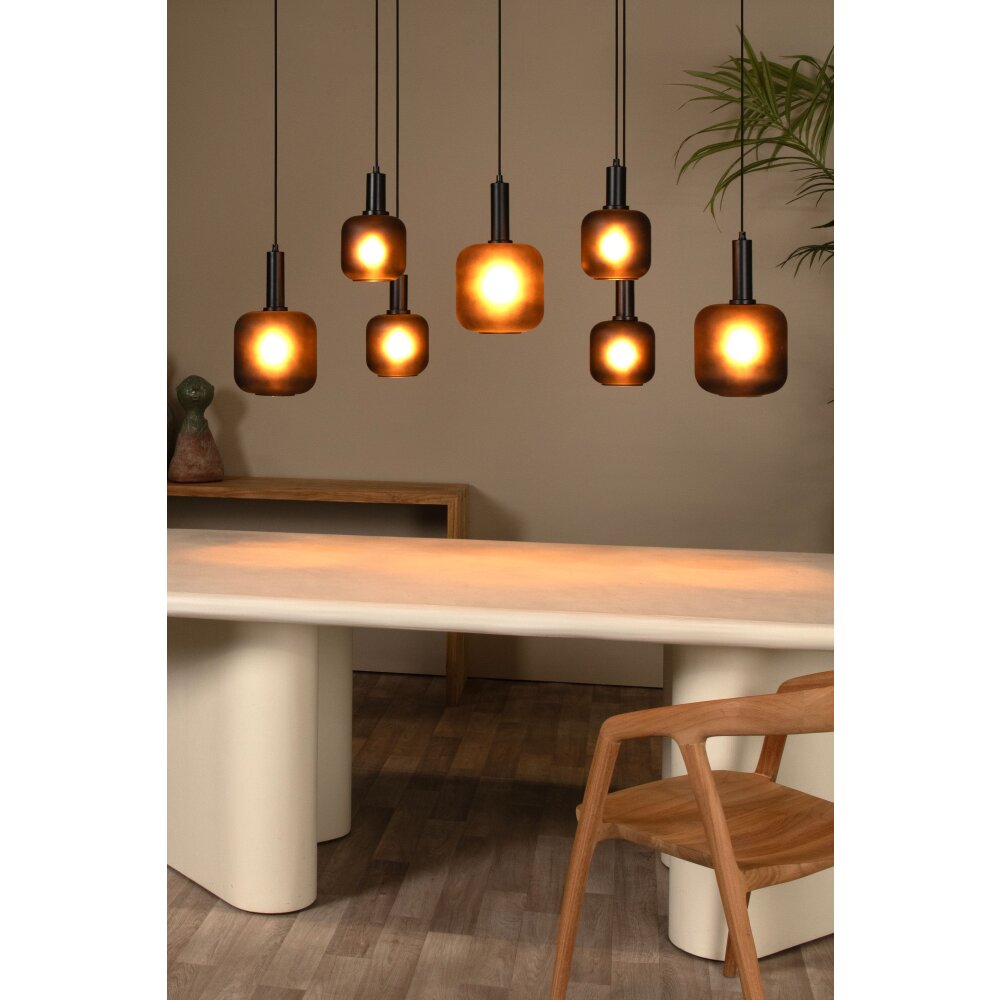 Oświetlenie Lucide ELOISE Lampa wisząca Czarny, 7-punktowe main product photo