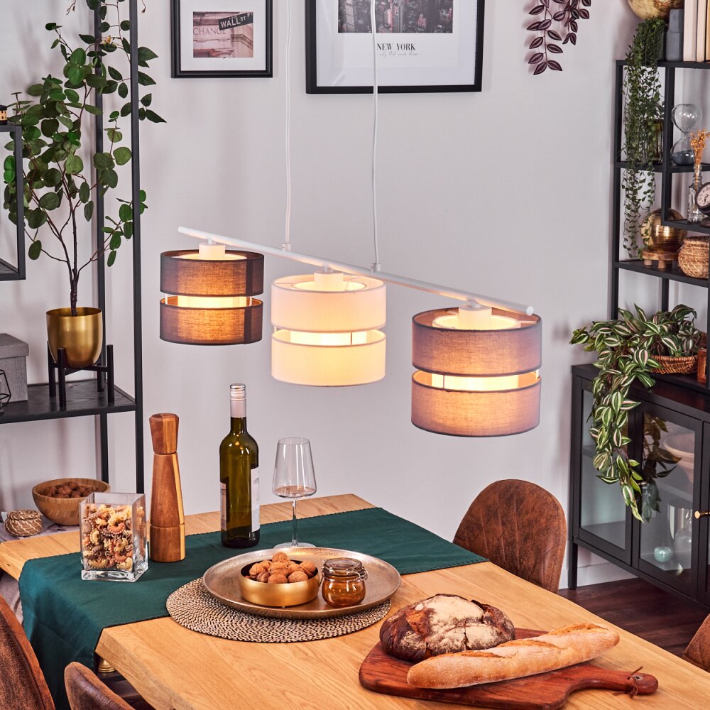Alera Lampa wisząca, Lampa wisząca Biały, 3-punktowe main product photo