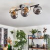 Gastor Lampa sufitowa, Kula świetlna W kolorze bursztynu, Przydymiony, 5-punktowe