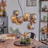 Gastor Lampa wisząca, Kula świetlna, Lampa wisząca W kolorze bursztynu, Chrom, Przydymiony, 10-punktowe