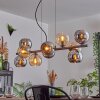 Gastor Lampa wisząca, Kula świetlna, Lampa wisząca W kolorze bursztynu, Chrom, Przydymiony, 10-punktowe