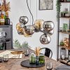 Gastor Lampa wisząca, Kula świetlna, Lampa wisząca W kolorze bursztynu, Chrom, Przydymiony, 10-punktowe