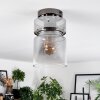 Hasvik lampa sufitowa, spot sufitowy chrom, przydymiony, 1-punktowy