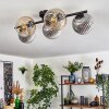 Gastor Lampa sufitowa, Kula świetlna W kolorze bursztynu, Przezroczysty, Przydymiony, 5-punktowe