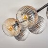 Gastor Lampa sufitowa, Kula świetlna W kolorze bursztynu, Przezroczysty, Przydymiony, 5-punktowe