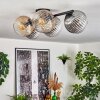 Gastor Lampa sufitowa, Kula świetlna W kolorze bursztynu, Przezroczysty, Przydymiony, 5-punktowe