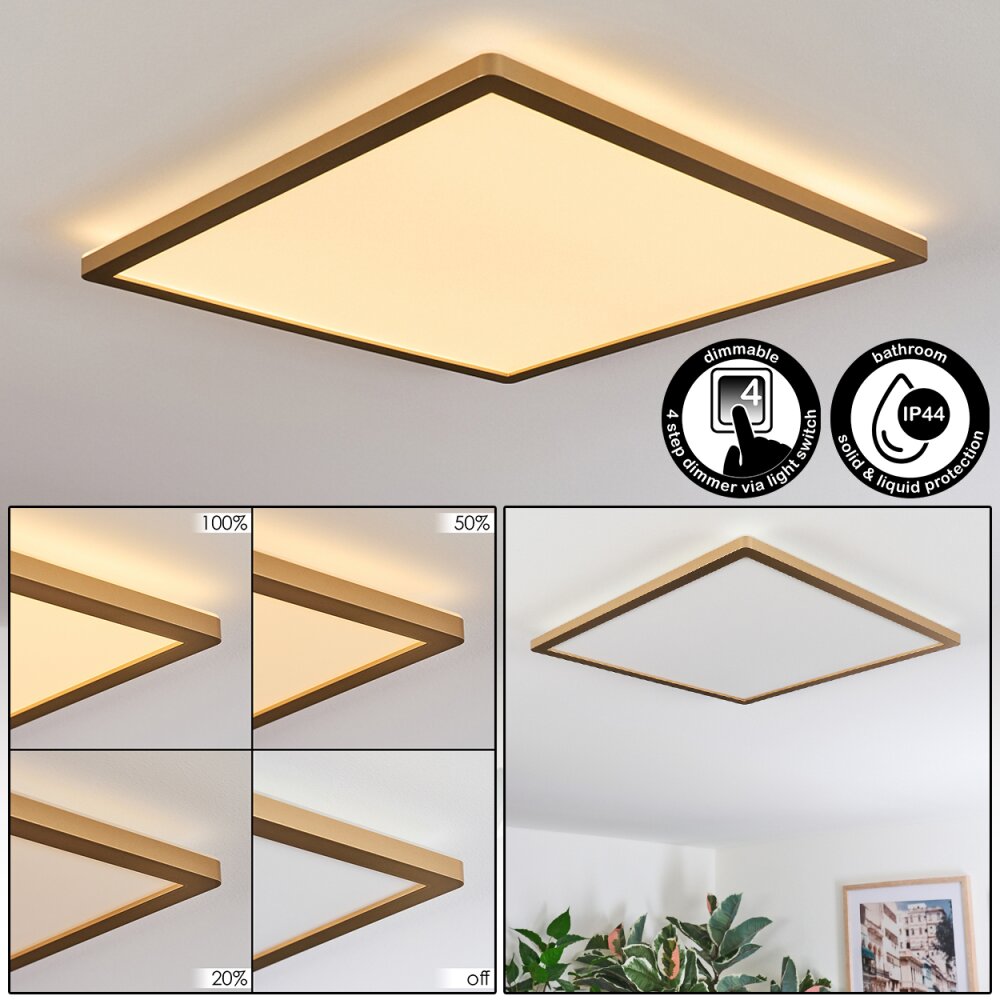 Antra Lampa sufitowa, Panel LED Złoty, 1-punktowy main product photo