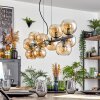 Gastor lampa wisząca, kula świetlna, lampa wisząca bursztynowy, 10-punktowe