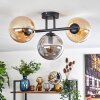 Gastor lampa sufitowa, kula świetlna bursztynowy, przydymiony, 3-punktowe