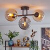 Gastor lampa sufitowa, kula świetlna bursztynowy, przydymiony, 3-punktowe