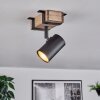 Storuma lampa sufitowa, spot sufitowy kolory naturalne, czarny, 1-punktowy