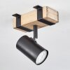 Storuma lampa sufitowa, spot sufitowy kolory naturalne, czarny, 1-punktowy
