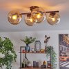Koyoto lampa sufitowa, kula świetlna bursztynowy, 4-punktowe