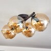 Koyoto lampa sufitowa, kula świetlna bursztynowy, 4-punktowe