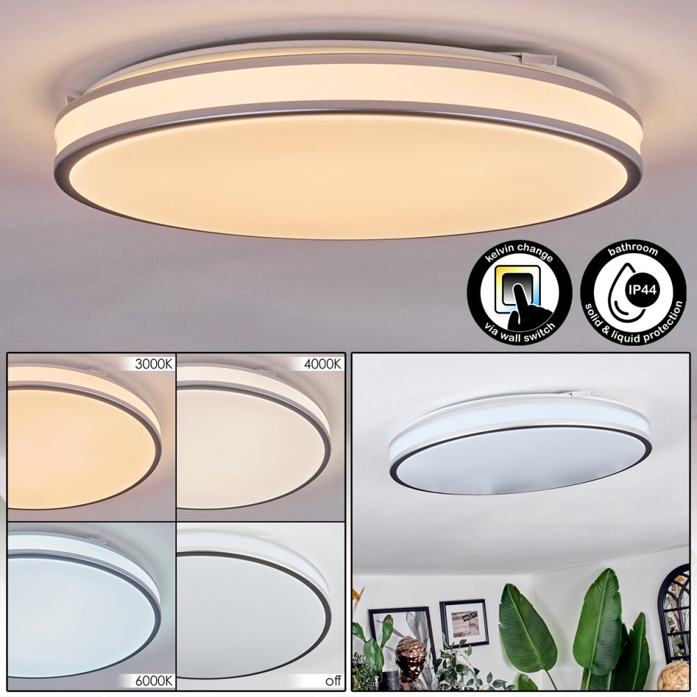 Arima Lampa sufitowa LED Szary, Biały, 1-punktowy main product photo