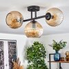 Koyoto Lampa sufitowa, Kula świetlna W kolorze bursztynu, 3-punktowe