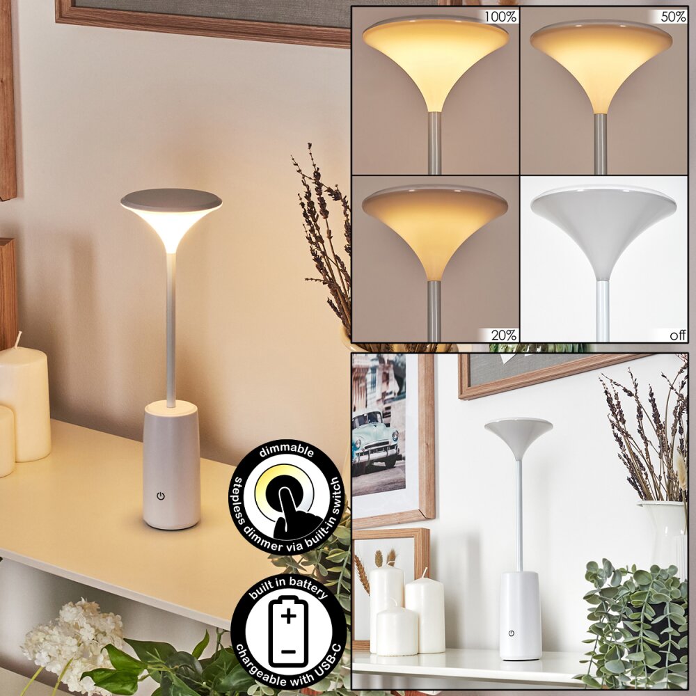 Eryon Lampa biurkowa, Lampa stołowa LED Biały, 1-punktowy main product photo