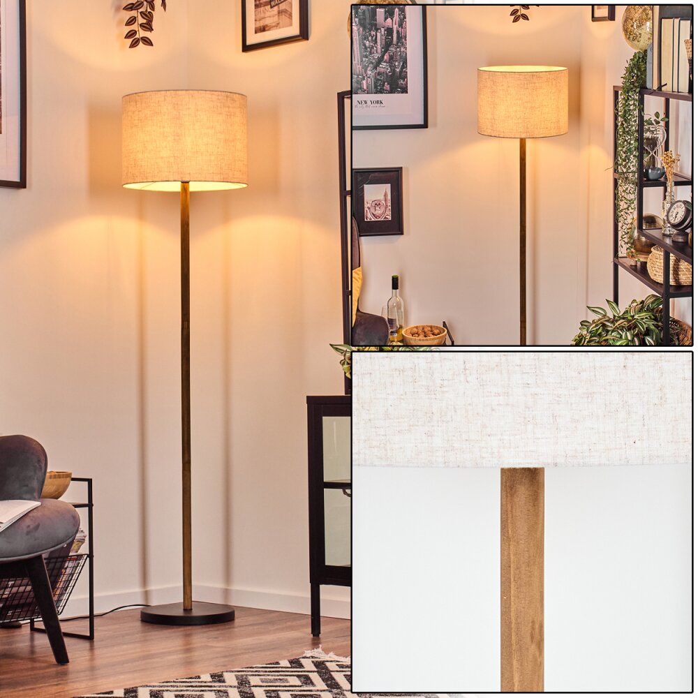 Bassagoda Lampa stojąca Ecru, Czarny, 1-punktowy main product photo