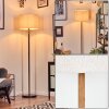 Bassagoda lampa stojąca kolory naturalne, czarny, 1-punktowy