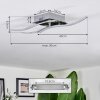 Biskopstorp lampa sufitowa LED chrom, 3-punktowe