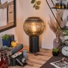 Koyoto kula świetlna, lampka biurkowa, lampa stołowa 20 cm niebeieski, 1-punktowy