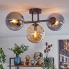 Gastor lampa sufitowa, kula świetlna bursztynowy, przydymiony, 3-punktowe