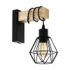 EGLO TOWNSHEND Lampa ścienna brązowy, czarny, 1-punktowy