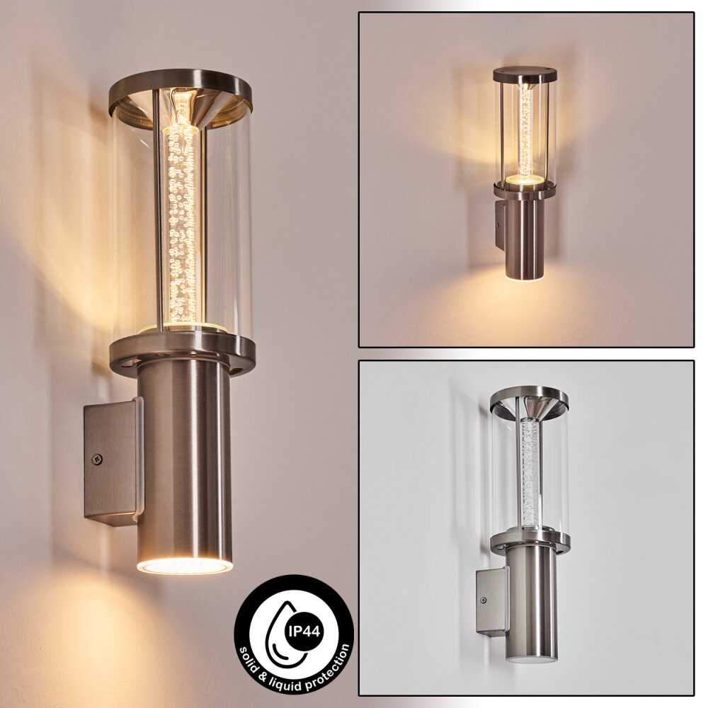 Popoyan Zewnętrzny kinkiet, Lampa ścienna LED Nikiel matowy, 2-punktowe main product photo