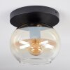 Apedo lampa sufitowa, kula świetlna bursztynowy, przezroczysty, 1-punktowy