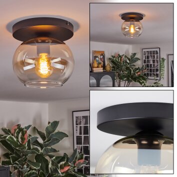 Apedo Lampa sufitowa, Kula świetlna W kolorze bursztynu, Przezroczysty, 1-punktowy