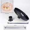 Apedo lampa sufitowa, kula świetlna bursztynowy, 1-punktowy