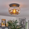 Apedo lampa sufitowa, kula świetlna bursztynowy, 1-punktowy