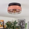 Boza lampa sufitowa, kula świetlna przezroczysty, miedziany, 1-punktowy