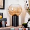 Koyoto kula świetlna, lampka biurkowa, lampa stołowa 20 cm bursztynowy, przezroczysty, 1-punktowy