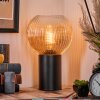 Koyoto kula świetlna, lampka biurkowa, lampa stołowa 20 cm bursztynowy, przezroczysty, 1-punktowy