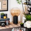 Koyoto kula świetlna, lampka biurkowa, lampa stołowa 20 cm bursztynowy, przezroczysty, 1-punktowy