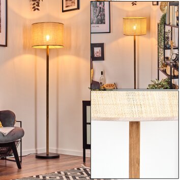Sabadim lampa stojąca kolory naturalne, czarny, 1-punktowy