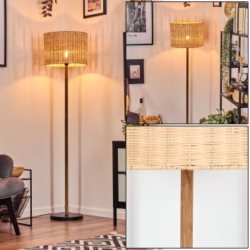 Cavaca lampa stojąca kolory naturalne, czarny, 1-punktowy