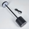 Parel lampka biurkowa, lampa stołowa LED czarny, 1-punktowy