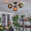 Koyoto Lampa sufitowa, Kula świetlna Niebeieski, Zielony, W kolorze miedzi, 3-punktowe