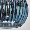 Koyoto Lampa sufitowa, Kula świetlna Niebeieski, Zielony, W kolorze miedzi, 3-punktowe